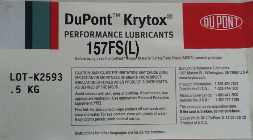  DUPONT Krytox 157FSH 